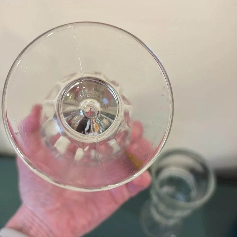 Vintage 1950s Glass Soda Fountain Glasses - Set of 2